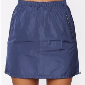 Whatever Forever Parachute Mini Skirt - Blue